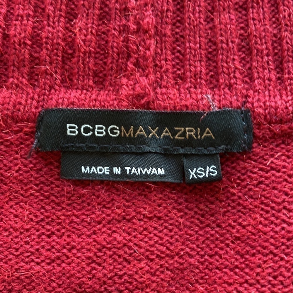 Y2K BCBG Max Azria knit oversized pullover sweater Western Poncho women’s S/XS - Picture 9 of 11